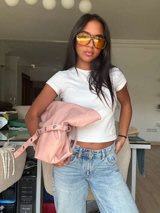 The belt bag in pink