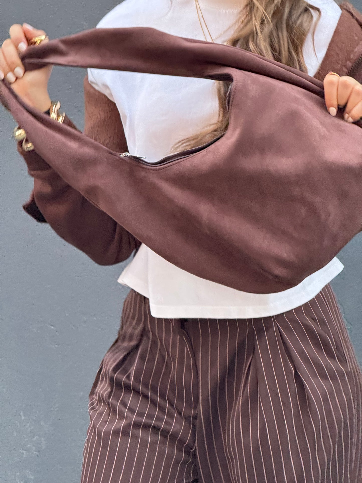 Slouchy in brown