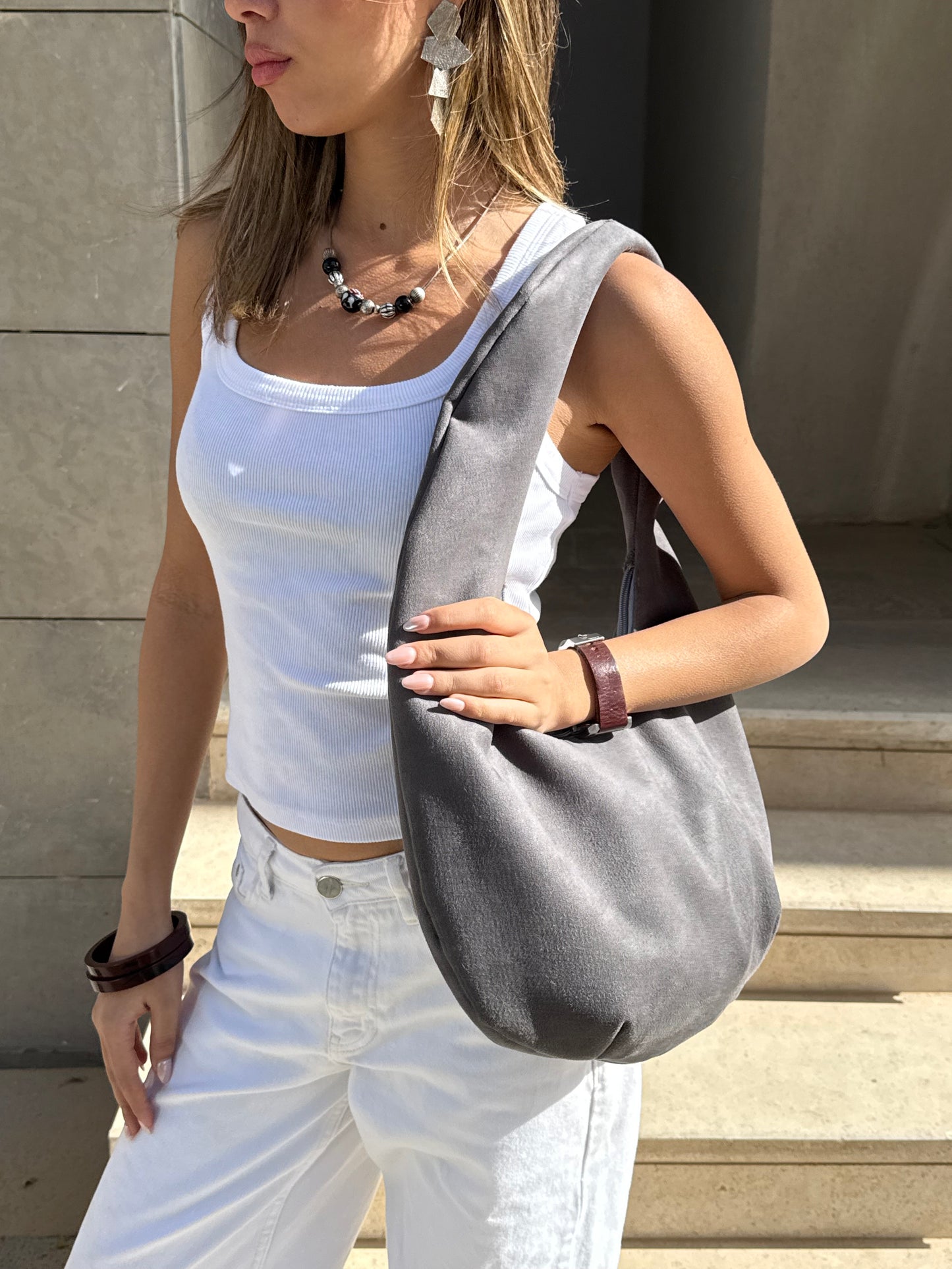 Slouchy in grey