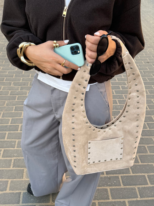 Bug studded+suede (winter edition) in beige