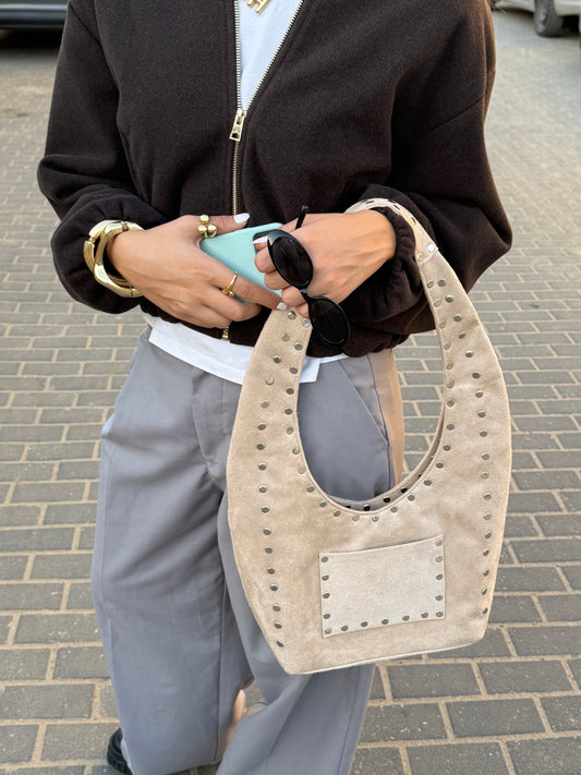 Bug studded+suede (winter edition) in beige