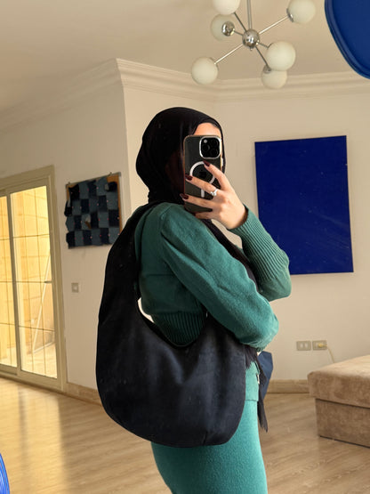 Slouchy bag in black