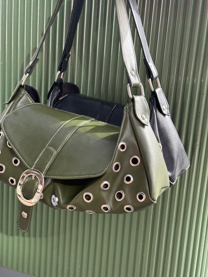 Retro bag in olive green